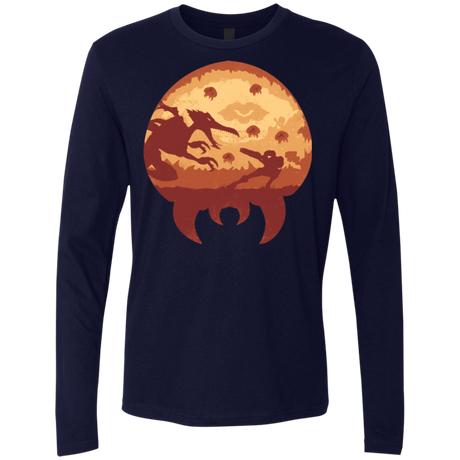 T-Shirts Midnight Navy / Small Escape from Zebes Men's Premium Long Sleeve