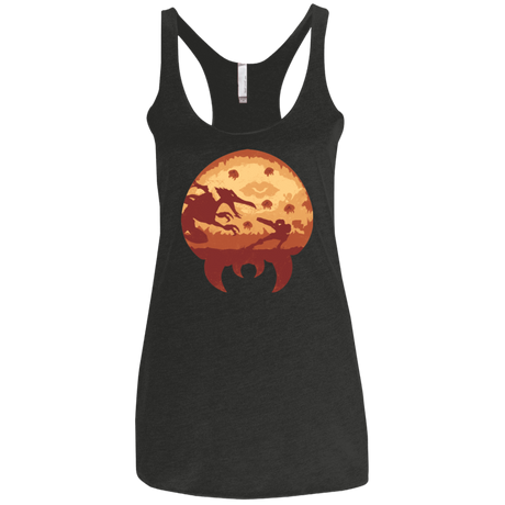 T-Shirts Vintage Black / X-Small Escape from Zebes Women's Triblend Racerback Tank