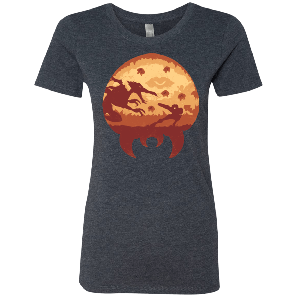 T-Shirts Vintage Navy / Small Escape from Zebes Women's Triblend T-Shirt