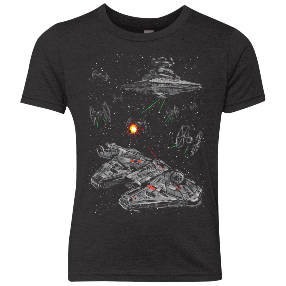 T-Shirts Vintage Black / YXS Escape the Imperial Navy Youth Triblend T-Shirt