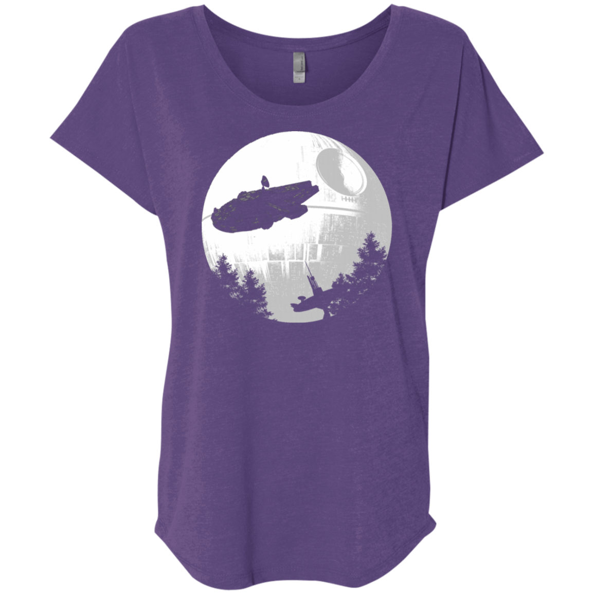 T-Shirts Purple Rush / X-Small ET Parody Triblend Dolman Sleeve