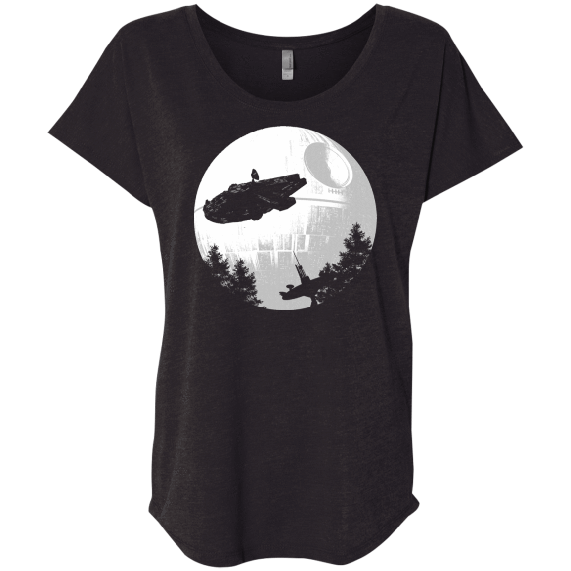 T-Shirts Vintage Black / X-Small ET Parody Triblend Dolman Sleeve