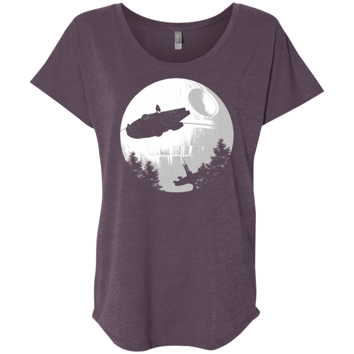 T-Shirts Vintage Purple / X-Small ET Parody Triblend Dolman Sleeve