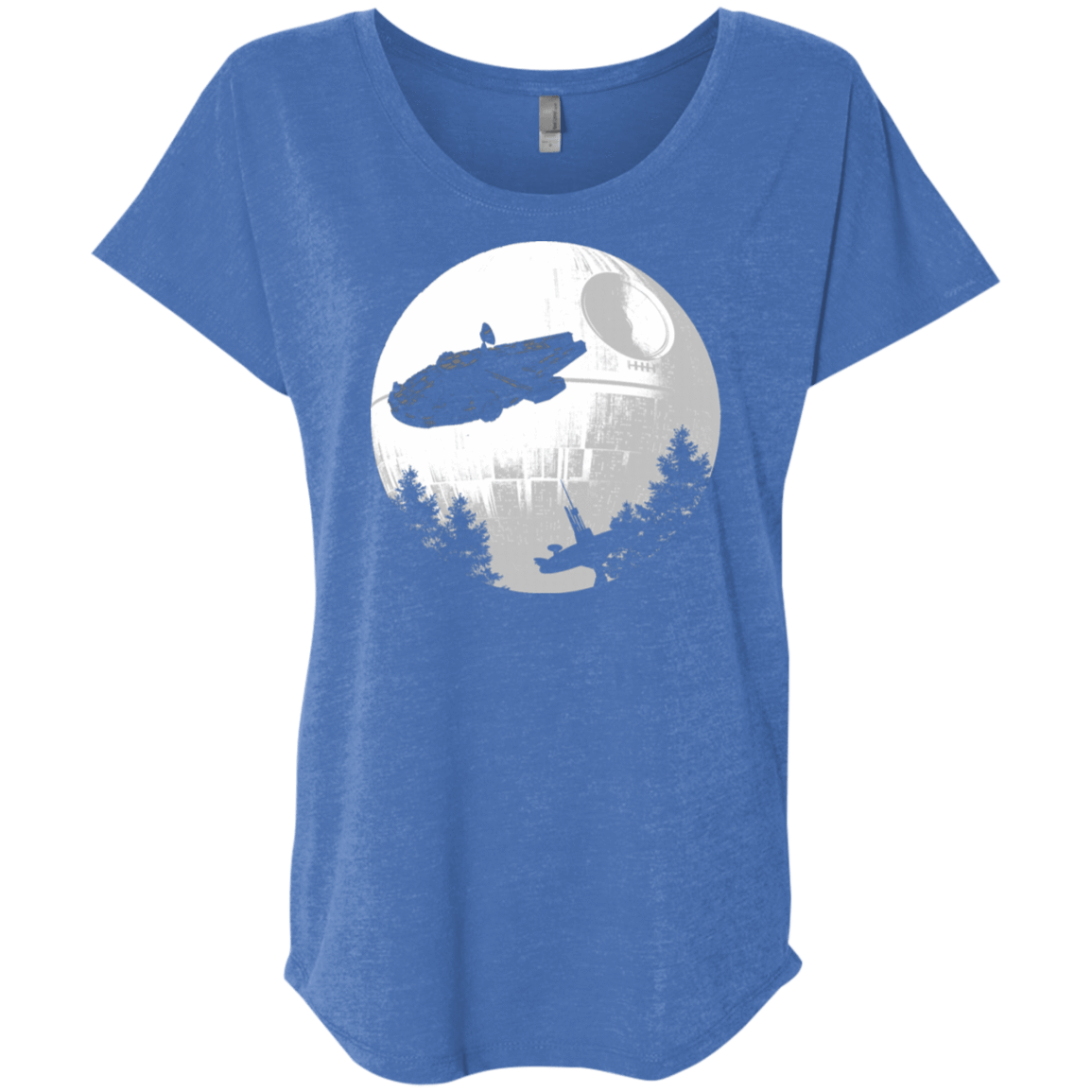 T-Shirts Vintage Royal / X-Small ET Parody Triblend Dolman Sleeve