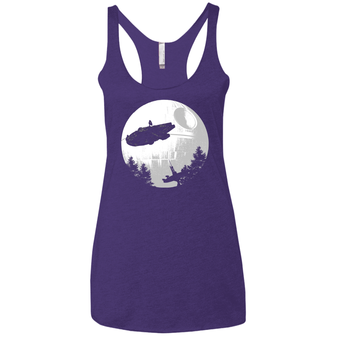 T-Shirts Purple Rush / X-Small ET Parody Women's Triblend Racerback Tank