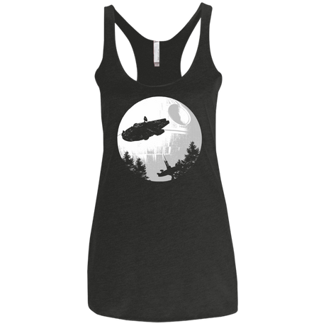 T-Shirts Vintage Black / X-Small ET Parody Women's Triblend Racerback Tank