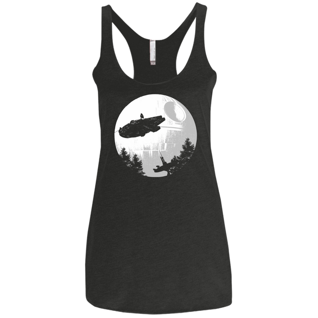T-Shirts Vintage Black / X-Small ET Parody Women's Triblend Racerback Tank