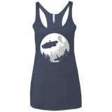 T-Shirts Vintage Navy / X-Small ET Parody Women's Triblend Racerback Tank