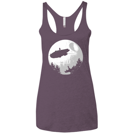 T-Shirts Vintage Purple / X-Small ET Parody Women's Triblend Racerback Tank