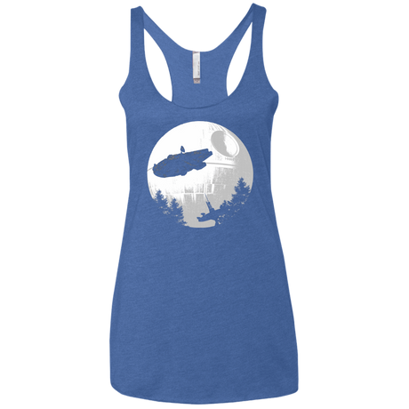 T-Shirts Vintage Royal / X-Small ET Parody Women's Triblend Racerback Tank