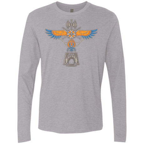 T-Shirts Heather Grey / Small ETERNIA TOTEM Men's Premium Long Sleeve