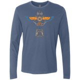 T-Shirts Indigo / Small ETERNIA TOTEM Men's Premium Long Sleeve