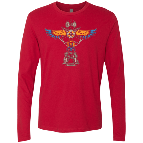 T-Shirts Red / Small ETERNIA TOTEM Men's Premium Long Sleeve