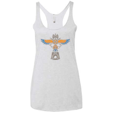T-Shirts Heather White / X-Small ETERNIA TOTEM Women's Triblend Racerback Tank