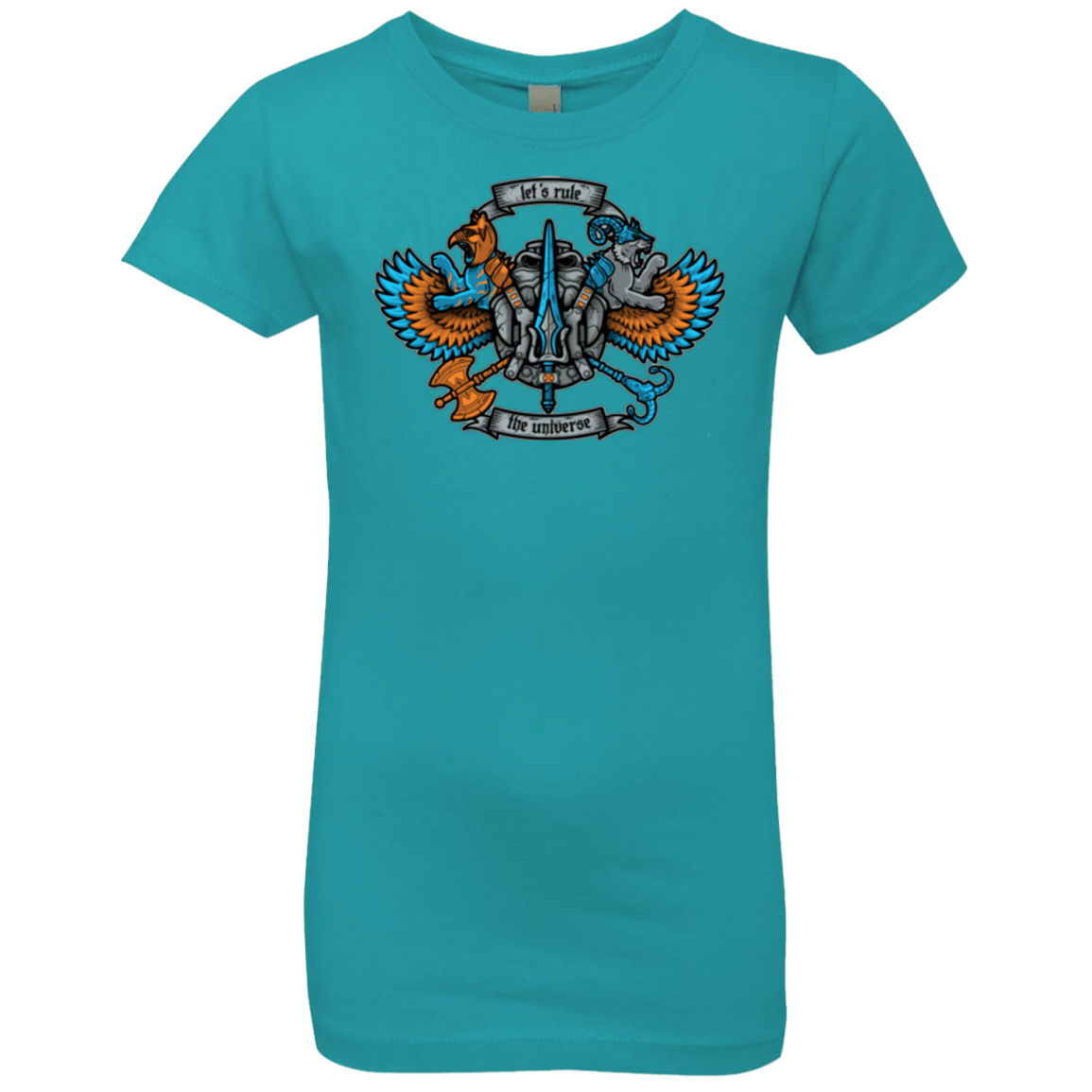 T-Shirts Tahiti Blue / YXS ETERNIAS CREST Girls Premium T-Shirt
