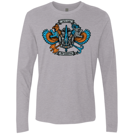 T-Shirts Heather Grey / Small ETERNIAS CREST Men's Premium Long Sleeve