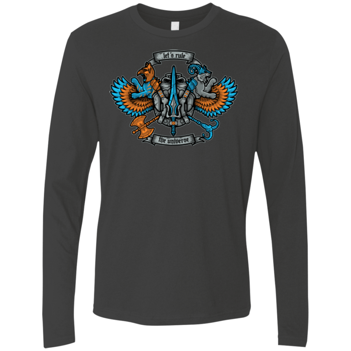 T-Shirts Heavy Metal / Small ETERNIAS CREST Men's Premium Long Sleeve