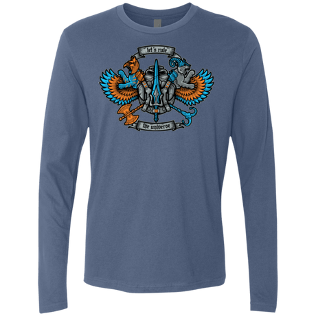 T-Shirts Indigo / Small ETERNIAS CREST Men's Premium Long Sleeve