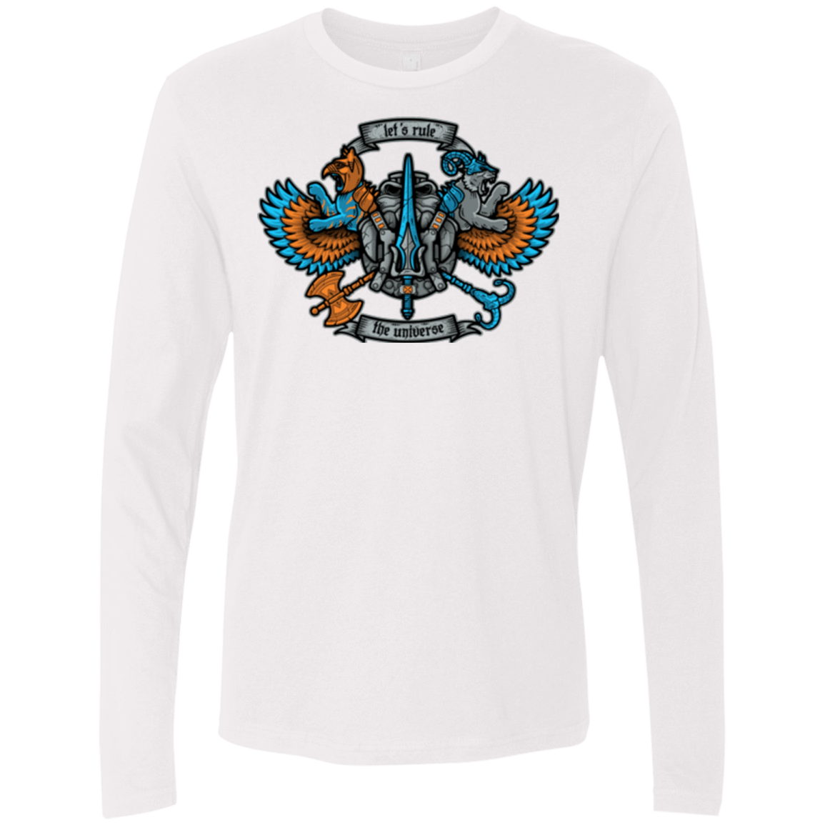 T-Shirts White / Small ETERNIAS CREST Men's Premium Long Sleeve