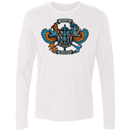 T-Shirts White / Small ETERNIAS CREST Men's Premium Long Sleeve