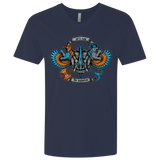 T-Shirts Midnight Navy / X-Small ETERNIAS CREST Men's Premium V-Neck