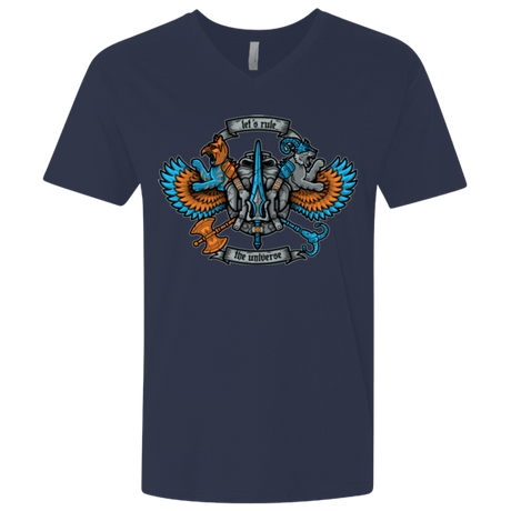T-Shirts Midnight Navy / X-Small ETERNIAS CREST Men's Premium V-Neck