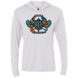 T-Shirts Heather White / X-Small ETERNIAS CREST Triblend Long Sleeve Hoodie Tee