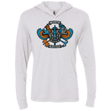 T-Shirts Heather White / X-Small ETERNIAS CREST Triblend Long Sleeve Hoodie Tee