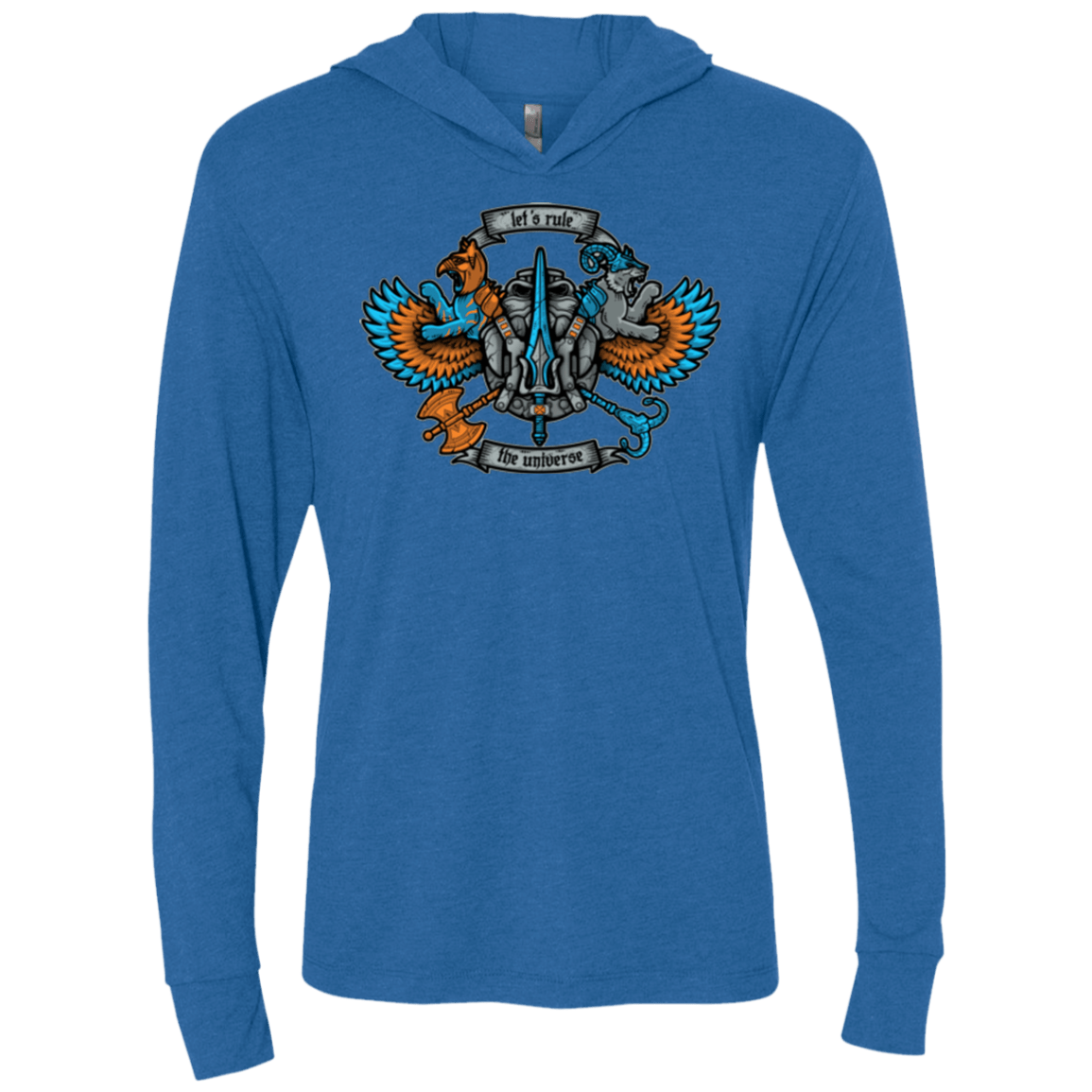 T-Shirts Vintage Royal / X-Small ETERNIAS CREST Triblend Long Sleeve Hoodie Tee