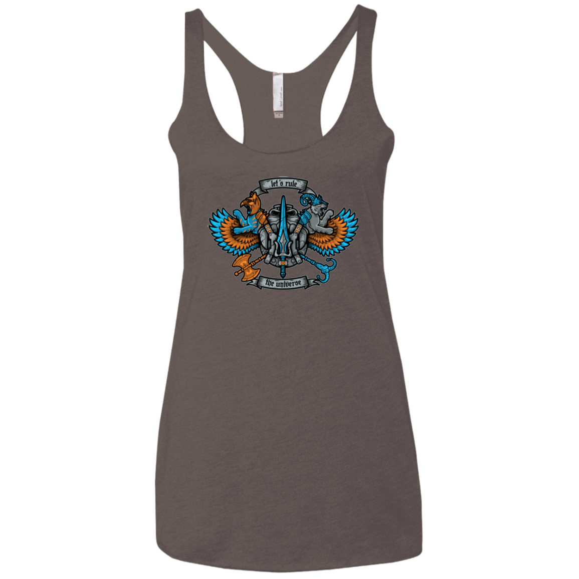 T-Shirts Macchiato / X-Small ETERNIAS CREST Women's Triblend Racerback Tank