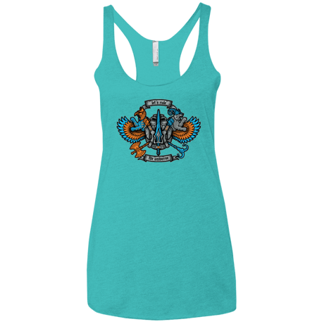T-Shirts Tahiti Blue / X-Small ETERNIAS CREST Women's Triblend Racerback Tank