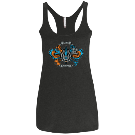 T-Shirts Vintage Black / X-Small ETERNIAS CREST Women's Triblend Racerback Tank