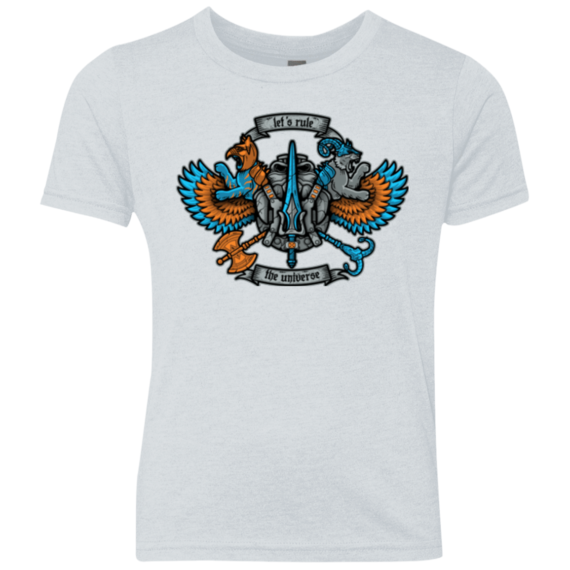 T-Shirts Heather White / YXS ETERNIAS CREST Youth Triblend T-Shirt