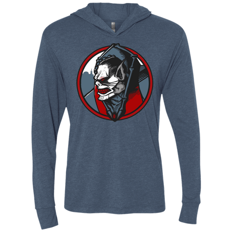 T-Shirts Indigo / X-Small Eternias Worst Triblend Long Sleeve Hoodie Tee