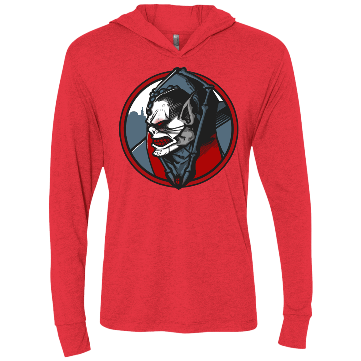 T-Shirts Vintage Red / X-Small Eternias Worst Triblend Long Sleeve Hoodie Tee