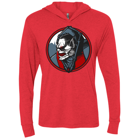 T-Shirts Vintage Red / X-Small Eternias Worst Triblend Long Sleeve Hoodie Tee