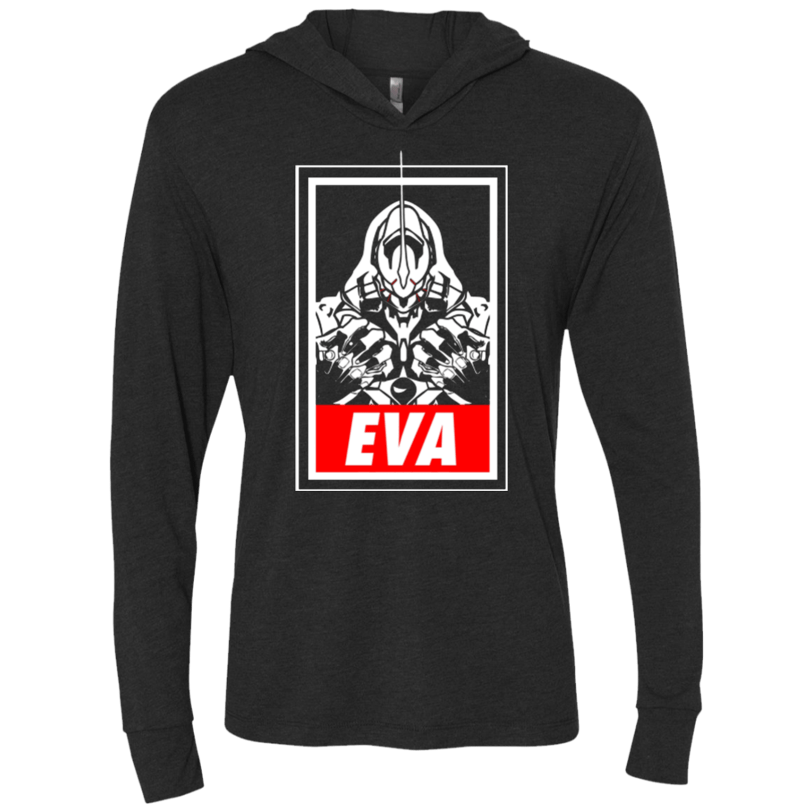 T-Shirts Vintage Black / X-Small EVA Triblend Long Sleeve Hoodie Tee