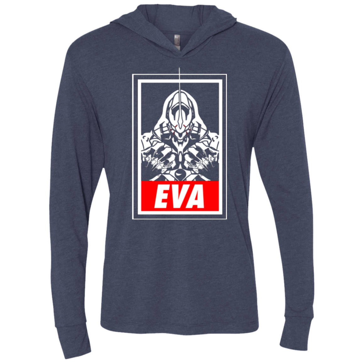T-Shirts Vintage Navy / X-Small EVA Triblend Long Sleeve Hoodie Tee