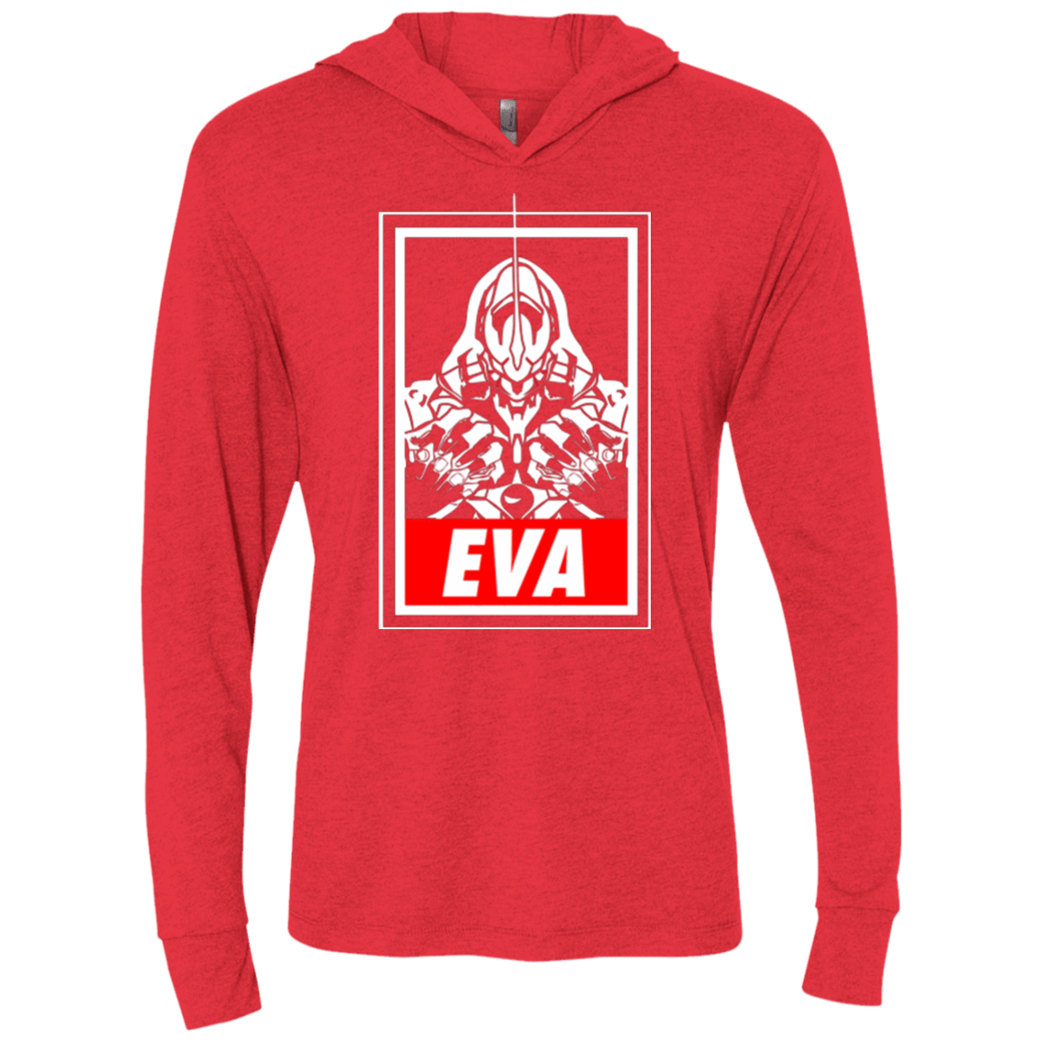 T-Shirts Vintage Red / X-Small EVA Triblend Long Sleeve Hoodie Tee