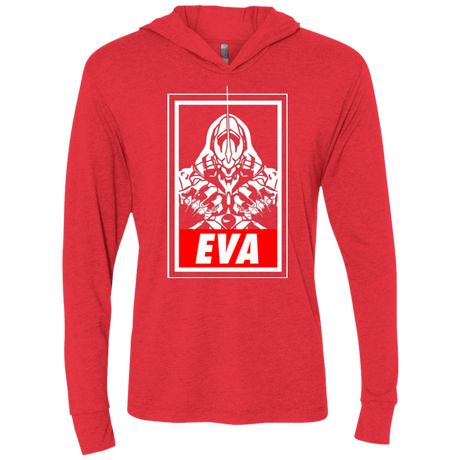 T-Shirts Vintage Red / X-Small EVA Triblend Long Sleeve Hoodie Tee