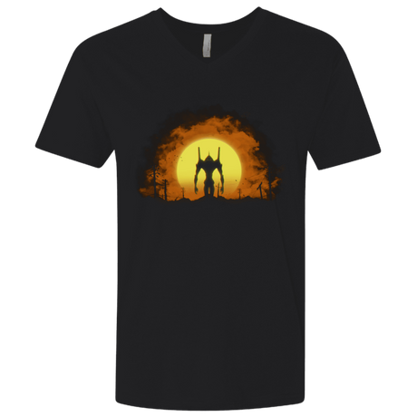 T-Shirts Black / X-Small Evangelion Men's Premium V-Neck