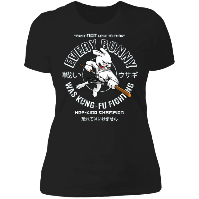 T-Shirts Black / X-Small Every Bunny Kung Fu Fighting Women's Premium T-Shirt