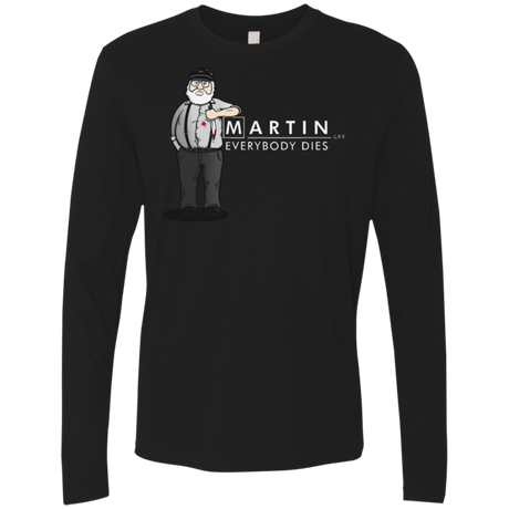 T-Shirts Black / Small Everybody Dies Men's Premium Long Sleeve