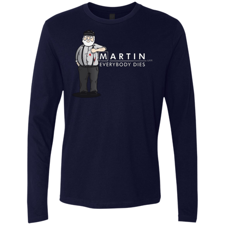 T-Shirts Midnight Navy / Small Everybody Dies Men's Premium Long Sleeve