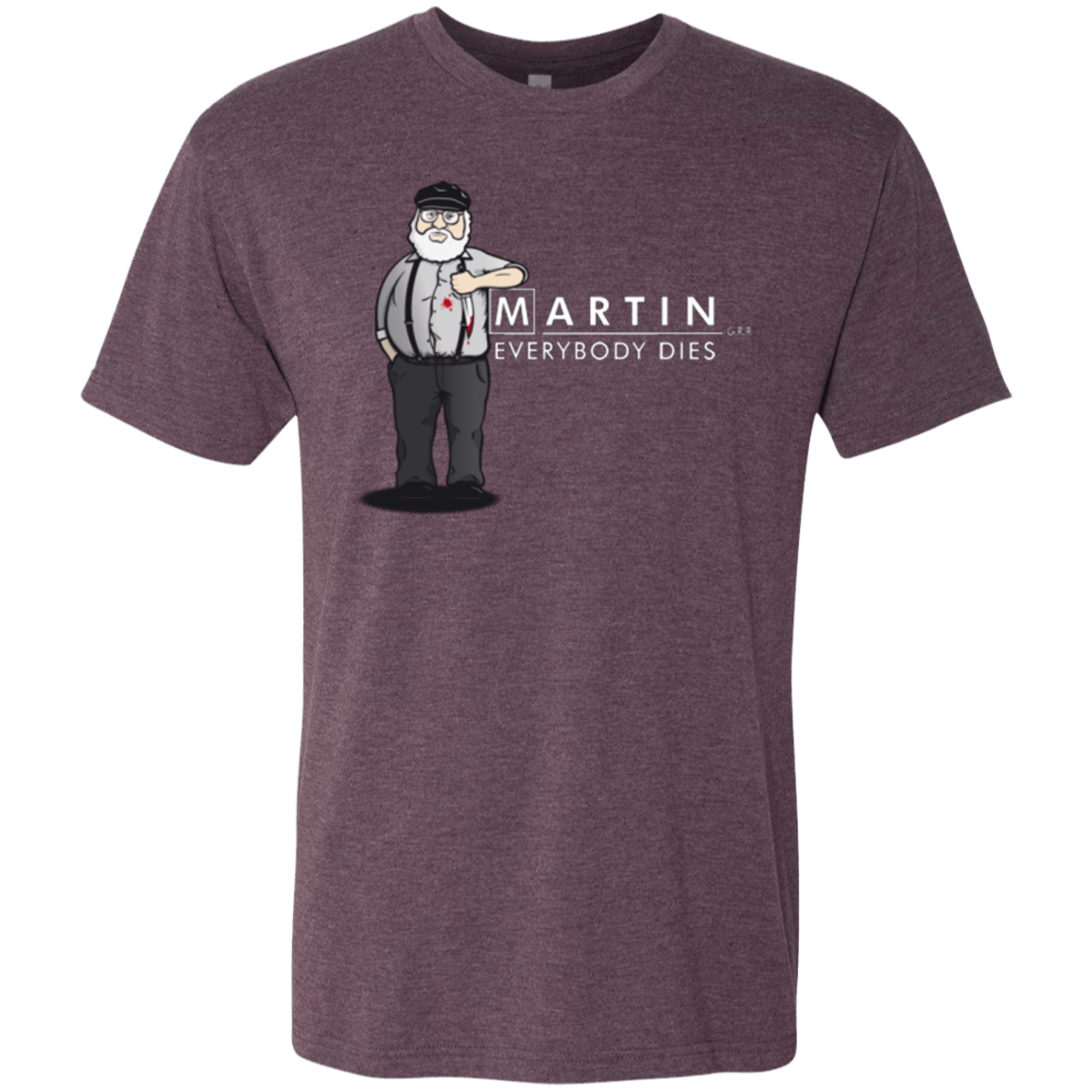 T-Shirts Vintage Purple / Small Everybody Dies Men's Triblend T-Shirt