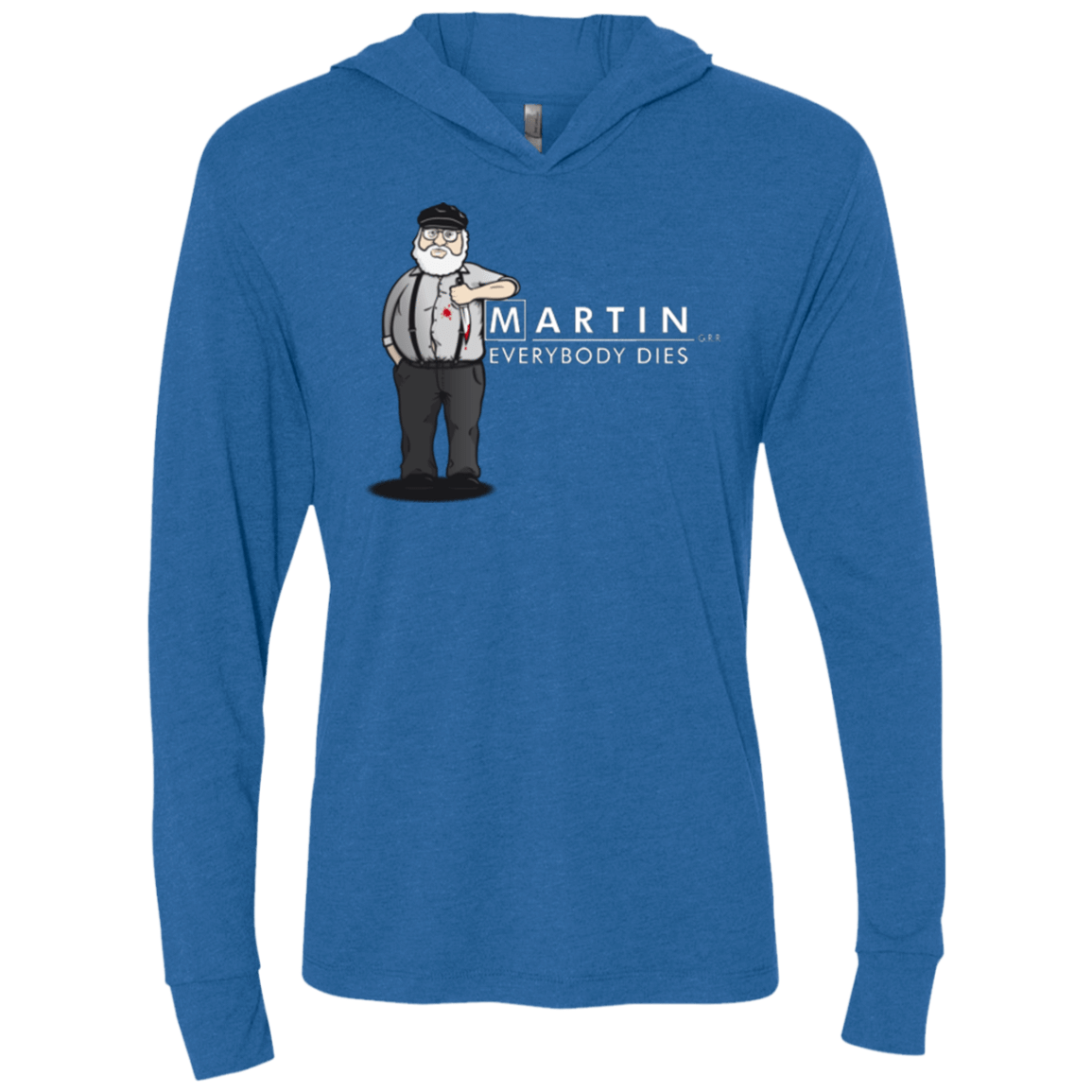 T-Shirts Vintage Royal / X-Small Everybody Dies Triblend Long Sleeve Hoodie Tee