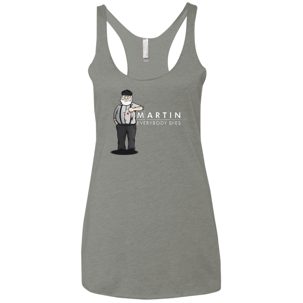 T-Shirts Venetian Grey / X-Small Everybody Dies Women's Triblend Racerback Tank