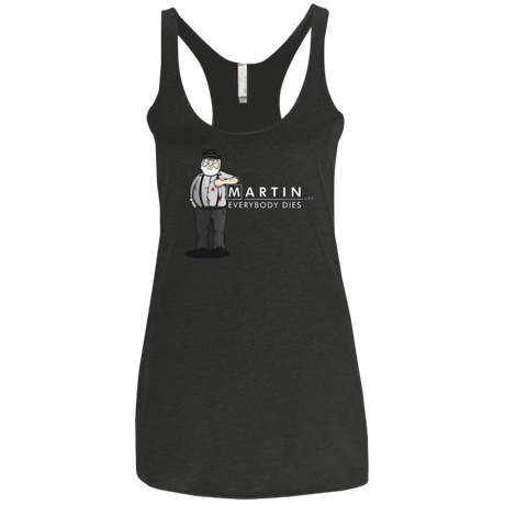 T-Shirts Vintage Black / X-Small Everybody Dies Women's Triblend Racerback Tank