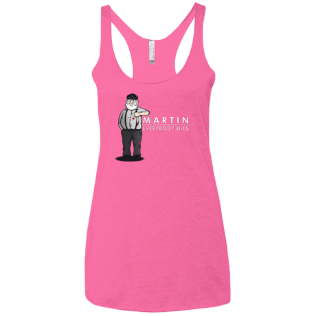 T-Shirts Vintage Pink / X-Small Everybody Dies Women's Triblend Racerback Tank