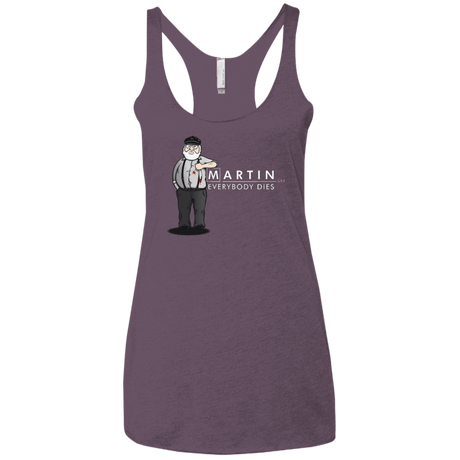 T-Shirts Vintage Purple / X-Small Everybody Dies Women's Triblend Racerback Tank